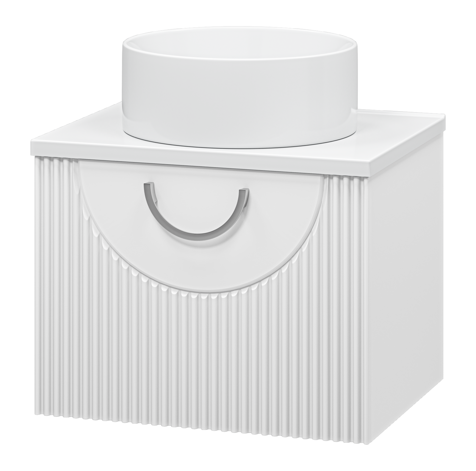 Тумба под раковину Misty Ярина 60 подвесная, со столешницей