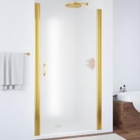 Душевая дверь в нишу Vegas Glass EP 85 09 10 профиль золото, стекло сатин