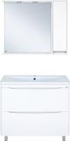 Мебель для ванной Misty Атлантик 100 с двумя ящиками, белая
