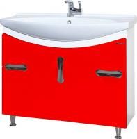 Тумба под раковину Bellezza Лагуна 105 красная