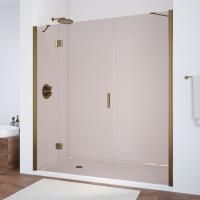 Душевая дверь в нишу Vegas Glass AFP-F TUR NOVO 150 05 05 L профиль бронза, стекло бронза
