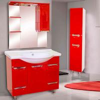 Мебель для ванной Misty Орхидея 85 красная эмаль