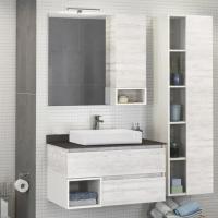 Мебель для ванной Comforty Прага 90 подвесная, дуб белый 78189