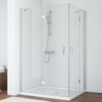 Душевой уголок Vegas Glass AFA-F 120*90 07 01 L профиль матовый хром, стекло прозрачное