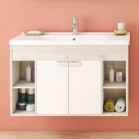 Тумба с раковиной Aquaton Флай 100 дуб крафт