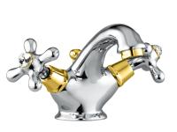 Смеситель для раковины Fiore Margot Sky Swarovski® 01CO0622, хром/золото