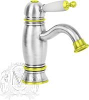 Смеситель для раковины Migliore Oxford 19159 хром / золото