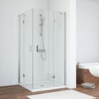 Душевой уголок Vegas Glass AFA TUR NOVO h1890 90 08 01 профиль глянцевый хром, стекло прозрачное