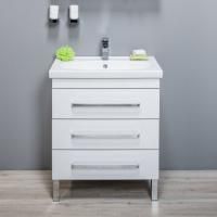 Тумба с раковиной Aquanet Сиена 60 напольная белая