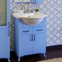 Тумба с раковиной Sanflor Глория 65 голубая