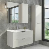 Мебель для ванной Comforty Бруклин 90, подвесная, белая сосна