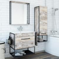 Мебель для ванной Sanflor Бруклин 65 бетон пайн, экзотик