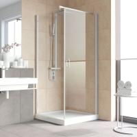 Душевой уголок Vegas Glass EP-Fis LUX 90*100 07 01 R профиль матовый хром, стекло прозрачное