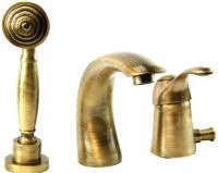 Смеситель на борт ванны Webert Aurora AU850701065 бронза