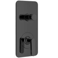 Смеситель для душа Webert Living LV860101560 с внутренней частью, черный матовый