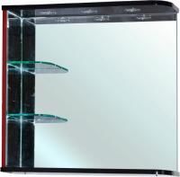Зеркало Bellezza Рио 70 L красное с черным
