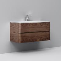 Тумба с раковиной Am.Pm Sensation 100 подвесная, орех