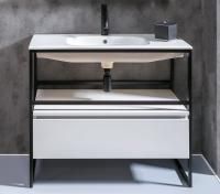 Тумба с раковиной Armadi Art Loft 100 белая, напольная