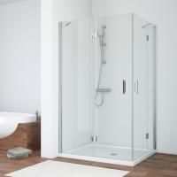 Душевой уголок Vegas Glass AFA-F TUR NOVO 110*80 08 crystalvision L профиль глянцевый хром, стекло crystalvision