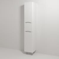 Шкаф-пенал Vod-Ok Adel 30 L с бельевой корзиной, белый