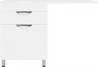 Тумба под раковину Style Line Жасмин 60 Люкс Plus белая, с бельевой корзиной, для стиральной машины