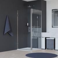 Душевой уголок RGW Hotel HO-045 (615-625)х700х1950 профиль хром, стекло прозрачное