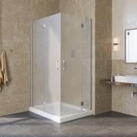 Душевой уголок Vegas Glass AFA-F LUX 120*90 07 10 L профиль матовый хром, стекло сатин