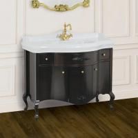 Тумба с раковиной Migliore Impero 110 с ящиками, с дверками, noce