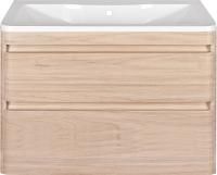 Тумба под раковину Style Line Атлантика 100 Люкс Plus, подвесная, ясень перламутр