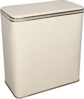 Корзина для белья Geralis KLG-M крокодил, бежевая, золото, малая