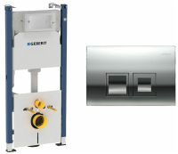 Инсталляция для унитаза Geberit Duofix UP100 111.153.00.1 с кнопкой смыва Delta 50 115.135.46.1