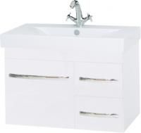 Тумба под раковину Misty Эмилия 75 подвесная белая