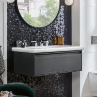 Тумба с раковиной Villeroy & Boch Antheus 100 black ash, подвесная