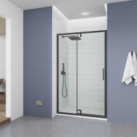 Душевая дверь в нишу Veconi Ottimo P20 B OP20B-120-01-C9, профиль черный матовый, стекло прозрачное