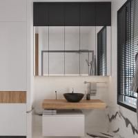 Мебель для ванной VitrA Ольборг 80: столешница 120, без отверстий, дуб французский + тумба 80