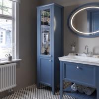 Шкаф-пенал VitrA Valarte 55 L стальной синий