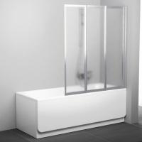 Шторка на ванну Ravak VS3 130 Grape, профиль сатин