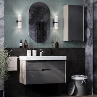 Мебель для ванной Aquaton Оливия 90 грей/дуб ойстер