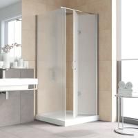Душевой уголок Vegas Glass GPS-Fis LUX 80*90 08 10 R профиль глянцевый хром, стекло сатин