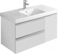 Тумба с раковиной Jacob Delafon Odeon Up EB891RU-J5 белый блестящий, 2 ящика, 1 дверца