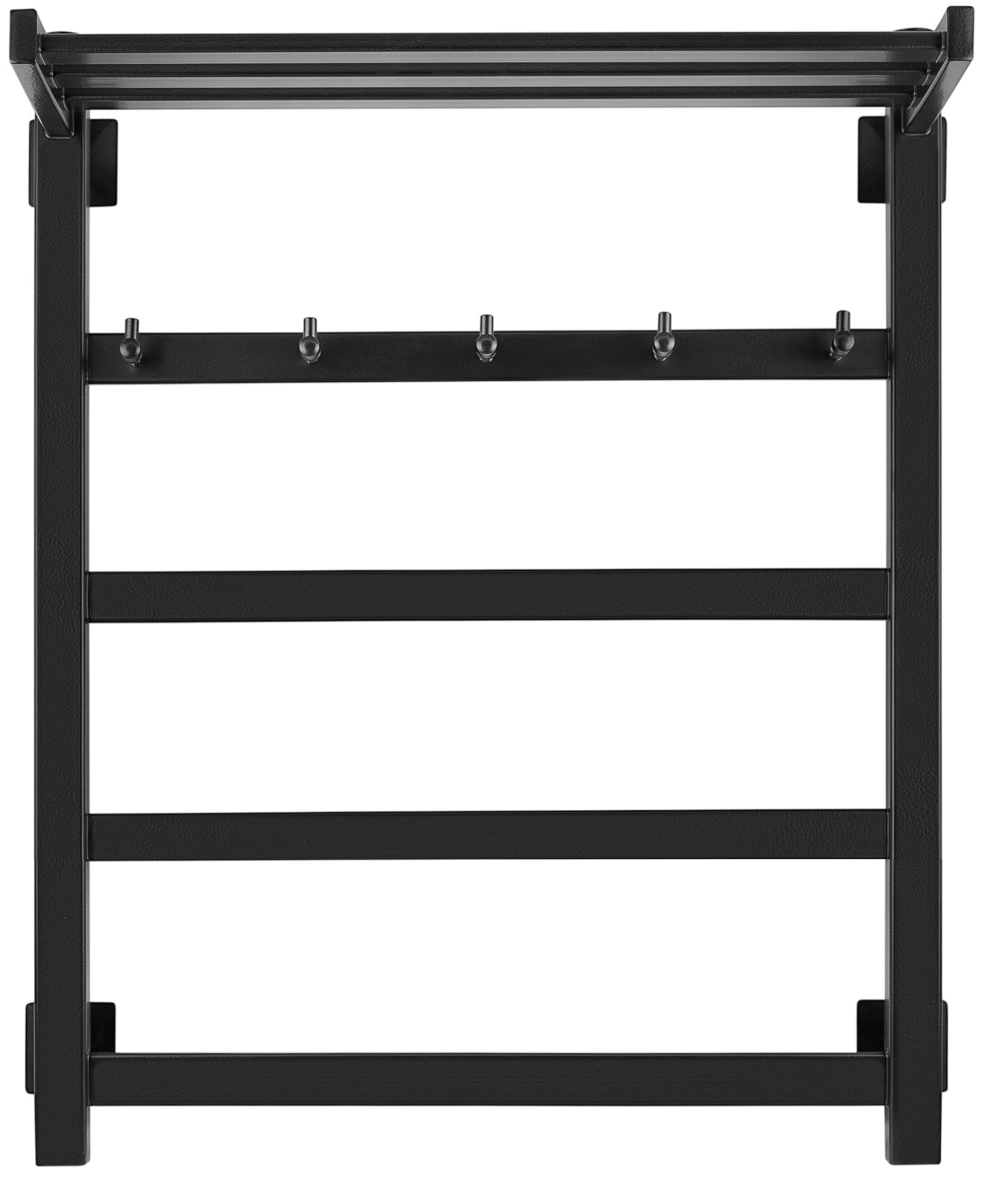 Полотенцесушитель электрический Secado Корсико 1 КСП 60/40 L, черный матовый