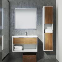 Мебель для ванной Sanvit Контур 80 белый глянец/манзония кофейная