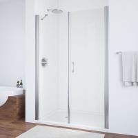 Душевая дверь в нишу Vegas Glass EP-F-2 135 08 01 R профиль глянцевый хром, стекло прозрачное