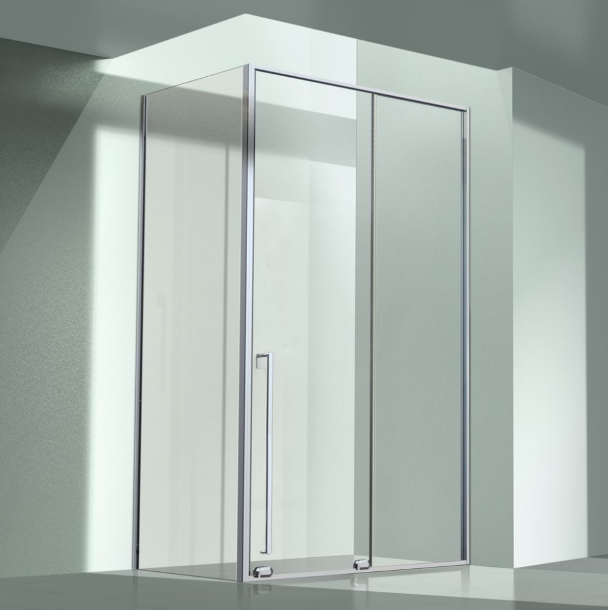Душевой уголок Allen Brau Fantasy 2.0 150x100, профиль хром, стекло прозрачное
