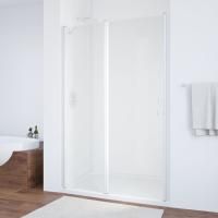Душевая дверь в нишу Vegas Glass EP-F-1 120 01 01 L профиль белый, стекло прозрачное