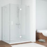 Душевой уголок Vegas Glass AFA-F 120*100 01 01 R профиль белый, стекло прозрачное