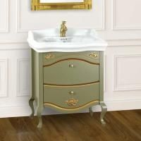 Тумба с раковиной Migliore Impero 70 с ящиками, oliva