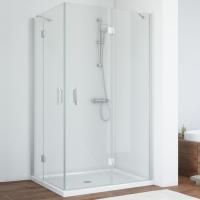 Душевой уголок Vegas Glass AFA-F 100*90 07 01 R профиль матовый хром, стекло прозрачное