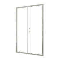 Душевая дверь в нишу Taliente TA-120-1CP, профиль глянцевый хром, стекло прозрачное