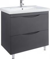 Тумба под раковину Bellezza Санриса 80 напольная, серебро